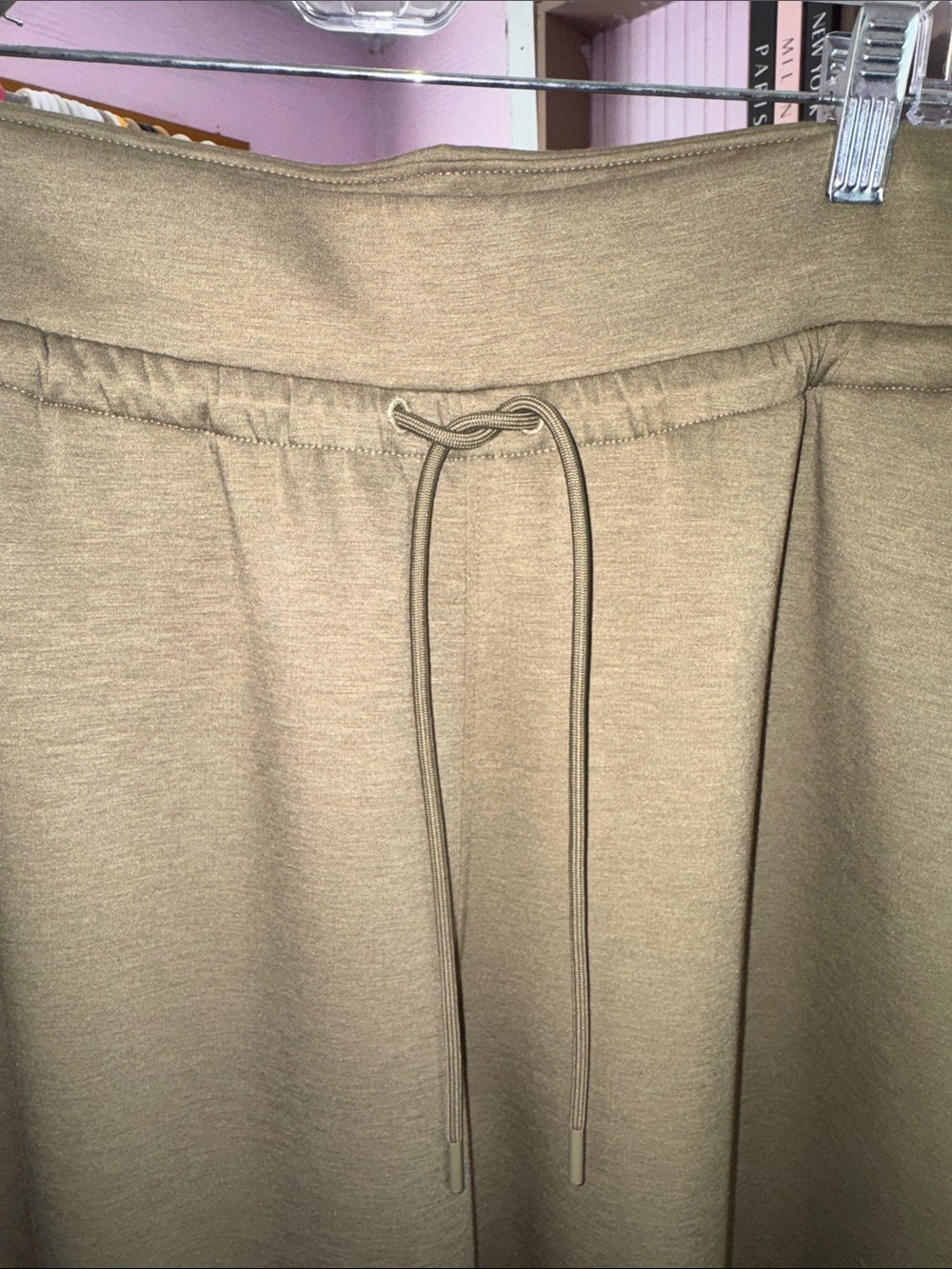 Athleta Allure High Rise Wide Leg Pant size XL Tall olive green - Picture 7 of 10